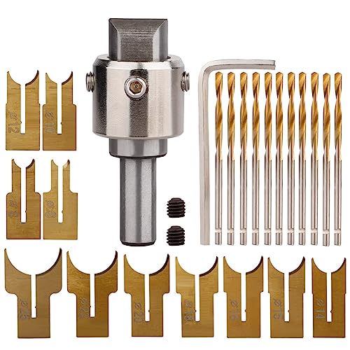 6–25 Mm Klingen, Holzringbohrer, Holzringmacher, Stahl, Holzperlenbohrer für die Herstellung von DIY-Ringen, Holzbearbeitungswerkzeug-Set, Holzperlenmacher-Perlenbohrer(#3) von TITA-DONG