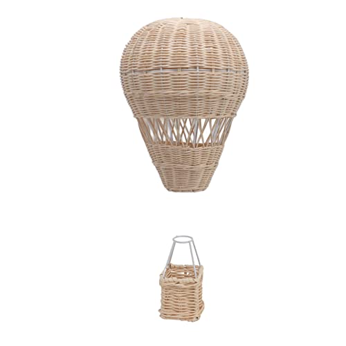 Gewebter Heißluftballon für Heimdekoration, Hängender Dekorativer Heißluftballon, Handgefertigte, Exquisite Details, Rattan-Webdekoration für Kinderzimmer, Party, Foto-Requisite von TITA-DONG