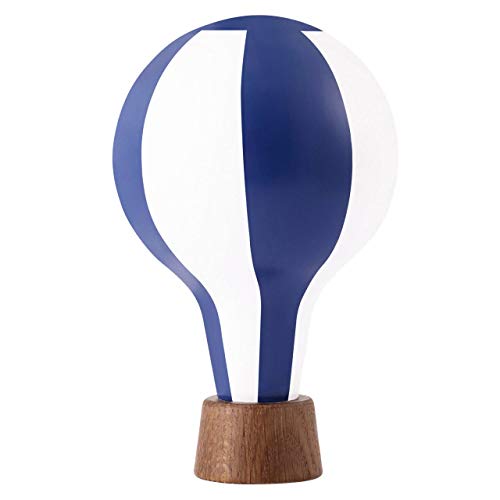 TIVOLI by Normann Copenhagen - Tale Figurines - Air Balloon/Heißluftballon - Blau/Weiß - Bemalte Eiche - H: 16 x Ø: 9,5 cm 0,4 kg von Tivoli