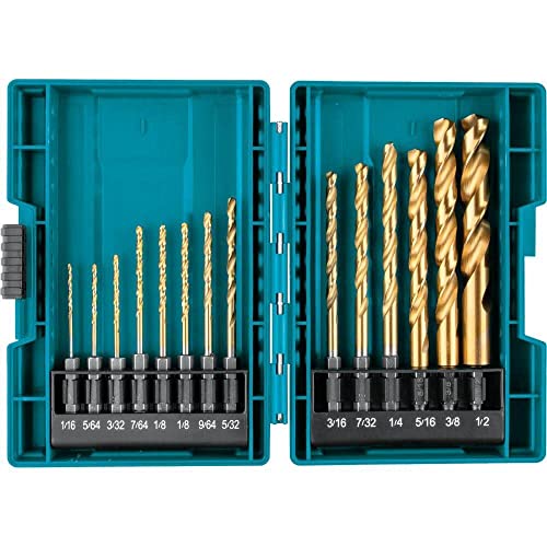 TJPoto 14-teiliges Ersatzteil-Set, Titan, 1/4-Zoll-Sechskantschaft für Makita, goldfarben von TJPoto