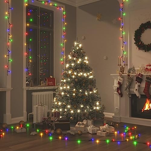 TJROO Feiertagsdekorationen Home Weihnachtsbeleuchtung mit 300 LEDs Mehrfarbig 30m PVC Lichterkette Verschiedene Lichteffekte DIY Dekoration Leicht gefaltet Weihnachten Party Hochzeit von TJROO