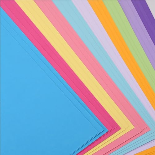 3x 100 Blatt - Pastellpapier Buntpapier 230 g/m² - A4 Kopierpapier Druckerpapier bunt - zum Basteln & gestalten - Bastelpapier Tonkarton Pappe von TK Gruppe Timo Klingler