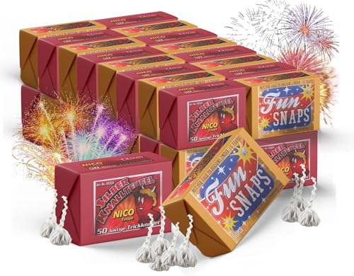 TK Gruppe Timo Klingler 1000x Knallerbsen Happysparks® - Fun Snaps Silvester wie Knallteufel Knaller für Jugendlichen & Kinder (1000x) von TK Gruppe Timo Klingler