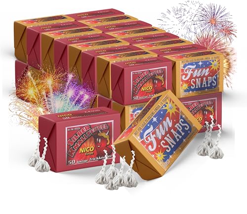 TK Gruppe Timo Klingler 1000x Knallerbsen Happysparks® - Fun Snaps Silvester wie Knallteufel Knaller für Jugendlichen & Kinder von TK Gruppe Timo Klingler