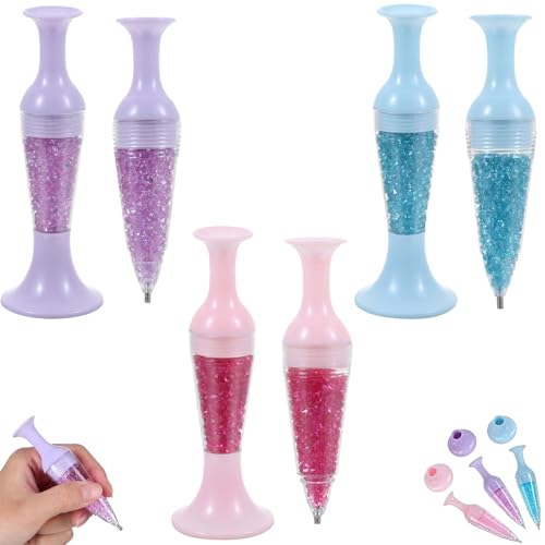 TKNIBEEN Painting Flower Pot Shape Point Drill Pen,Diamond Painting Pens,Diamond Art Painting Kits, Painting Accessories-Diamond Painting Flower Pot Shape Point Drill Pen (Mix *3) von TKNIBEEN