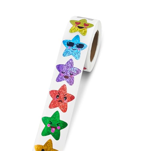 4 Roll (2000 Stück) DIY Aufkleber Umschlagsiegel Selbstklebende Goldfolie Weihnachten Etikett Geschenkanhänger Hochzeit Deko Ablösbare Sticker Geburtstag für Karte, Briefumschlag, Geschenktüten (A) von TKSJROL