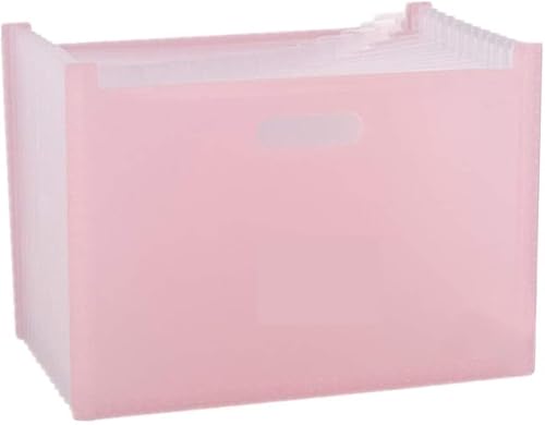 Blaue erweiterbare Aktenordner-Organisationsbox – A4-Dokumentenmappe for das Büro, for Akten und Ordner, Ablage-Aufbewahrungslösung(Pink) von TLTLT