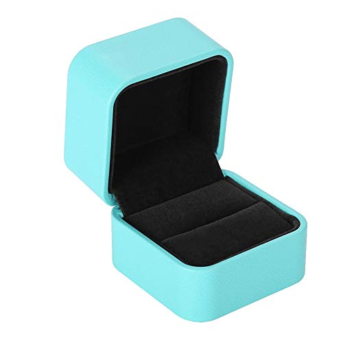 Ring Box, elegante Schmuckschatulle für Verlobung und Hochzeit Schmuck Veranstalter Display Box, PU Leder Schmuck Schmuck Geschenkverpackung Box Zubehör(1#) von TMISHION