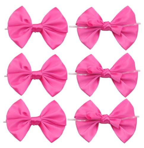 Satinschleifen 20 Stück Bunte Schleifen Vorgebunden 9×8 cm Ribbon Bows Dekorative Schleifen Weihnachtsschleifen mit Draht Twist Krawatten für Party Behandeln Lutscher Favor Taschen Deko (1#) von TMTGTS