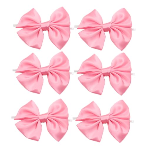 Satinschleifen 20 Stück Bunte Schleifen Vorgebunden 9×8 cm Ribbon Bows Dekorative Schleifen Weihnachtsschleifen mit Draht Twist Krawatten für Party Behandeln Lutscher Favor Taschen Deko (11#) von TMTGTS