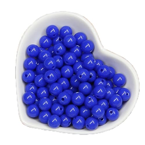 TMTGTS 10mm Acryl Perlen Runde Bunte mit Loch zum Fädeln Auffädeln 300Stück Undurchsichtig Kunststoffperlen 3D Perlen Bead für DIY Schmuckherstellung Armbänder Halsketten Kleidung Bastelperlen(14#) von TMTGTS