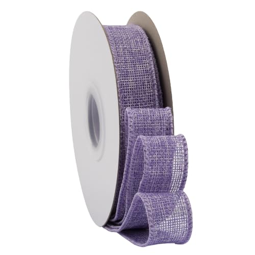 TMTGTS Breit 63mm Juteband lang 20 Yards Vintage Burlap Wired Ribbon mit Draht Sackleinen Band Verdrahtet Sackleinen für Floristen Weihnachten Geburtstag Geschenkverpackung Tauf Hochzeitdeko (16#) von TMTGTS