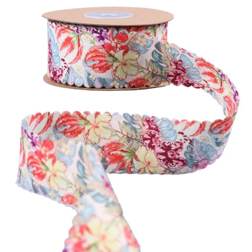 TMTGTS Geschenkband 20 Yards bedrucktes Band Doppelseitiger Floraler Schleifenband Dekoband Polyesterband Stoffbänder Geschenkbänder Bastelbänder für Dekoration Scrapbooking Geschenkkörbe Blumen TMTGTS Geschenkband 20 Yards bedrucktes Band Doppelseitiger Floraler Schleifenband Dekoband Polyesterband Stoffbänder Geschenkbänder Bastelbänder für Dekoration Scrapbooking Geschenkkörbe Blumen von TMTGTS