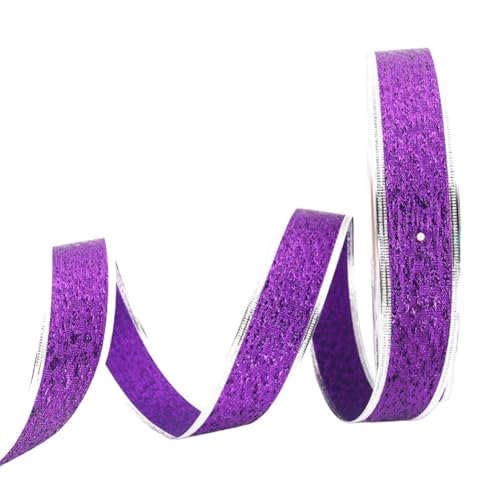 TMTGTS Glänzend Poly Glitter Ringelband Geschenkband metallic Einpacken von Geschenken Polyband Geschenkschleifen Schleifenband,Dekoband Satinband dekorativ für Geschenkverpackungen DIY-Basteleien von TMTGTS