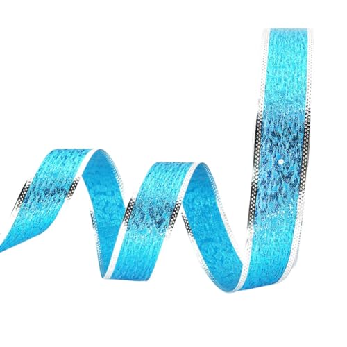 TMTGTS Glänzend Poly Glitter Ringelband Geschenkband metallic Einpacken von Geschenken Polyband Geschenkschleifen Schleifenband,Dekoband Satinband dekorativ für Geschenkverpackungen DIY-Basteleien von TMTGTS