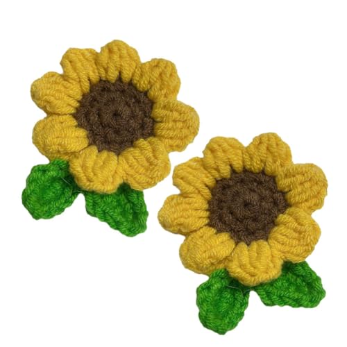 TMTGTS Häkelblumen 2 Stück 5 * 7cm Blumen Patches Gestickte Applikationen Häkelblume Gehäkelte künstliche Sonnenblumen Strickblumen Nähblumen für DIY Taschen Kappen Rucksäcke Schals Schlüsselanhänger TMTGTS Häkelblumen 2 Stück 5 * 7cm Blumen Patches Gestickte Applikationen Häkelblume Gehäkelte künstliche Sonnenblumen Strickblumen Nähblumen für DIY Taschen Kappen Rucksäcke Schals Schlüsselanhänger von TMTGTS