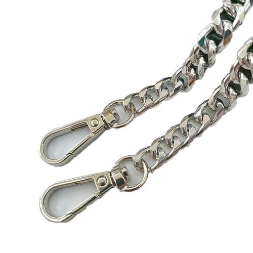 TMTGTS Metall Schulterriemen 2 Pcs Kurz Taschenkette Lang Trageriemen Kette Handtasche Aluminium Ersatzkette mit Karabinerhake Bag Chain 40+120cm für Handtaschen Umhängetaschen Geldbörsen(Mixed2#) von TMTGTS