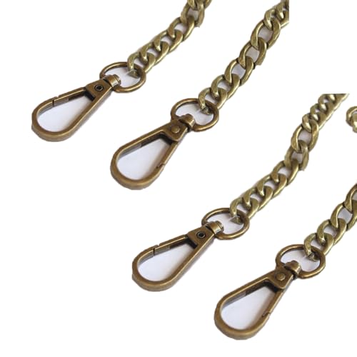 TMTGTS Metall Schulterriemen 4 Pcs Kurz Taschenkette Lang Trageriemen Kette Handtasche Aluminium Ersatzkette mit Karabinerhake Bag Chain 40+120cm für Handtaschen Umhängetaschen Geldbörsen(Mixed8#) von TMTGTS