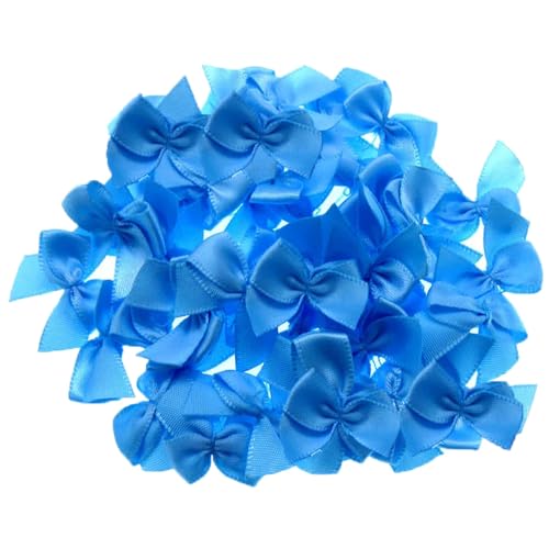 TMTGTS Mini Satinband Schleifen 500 Stück Kleine Schleifen Bunte Mini Bows 2,5CM Schleife Farbe Fertige Schleifen Klein Geschenkschleifen für Weihnachten Hochzeit Deko Karten DIY Basteln (14#) von TMTGTS