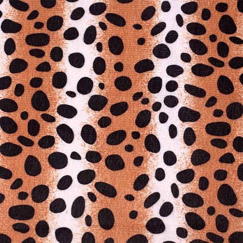 TMTGTS Samt-Tierdruck-Stoff Polyester Samt Leopard Weich Faux Fake Fur Short Pile Siberian Tiger Fabric Zebra Bedruckter Tierdruck Samtstoff zum Nähen von Bekleidung und Dekorationen jeder Art(33#) von TMTGTS