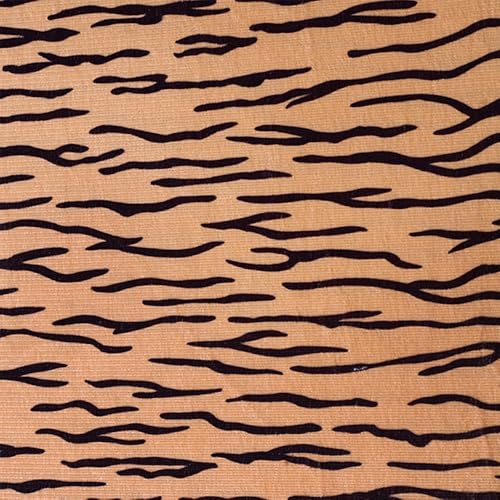 TMTGTS Samt-Tierdruck-Stoff Polyester Samt Leopard Weich Faux Fake Fur Short Pile Siberian Tiger Fabric Zebra Bedruckter Tierdruck Samtstoff zum Nähen von Bekleidung und Dekorationen jeder Art(9#) von TMTGTS