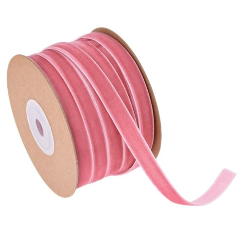 TMTGTS Samtband 10mm*20 Yards Velvet Ribbon Samt Dekoband Geschenkband Samtband Weihnachts Samtband für Weihnachten Haarschmuck Geschenk Verpackung Weihnachtsbaum DIY Dekoband samt Satinband von TMTGTS