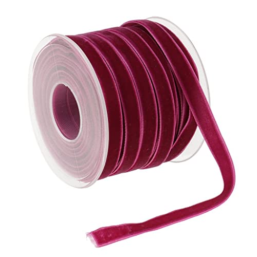 TMTGTS Samtband 10mm*20 Yards Velvet Ribbon Samt Dekoband Geschenkband Samtband Weihnachts Samtband für Weihnachten Haarschmuck Geschenk Verpackung Weihnachtsbaum DIY Dekoband samt Satinband von TMTGTS