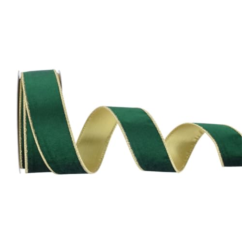 TMTGTS Samtband 4cm*10 Yards Geschenkband mit Gold Farbe Kanten Weihnachtsband Schleifenband Polyesterband Stoffbänder Ringelband Geschenkbänder für Geschenkverpackungen Weihnachtsdekoration TMTGTS Samtband 4cm*10 Yards Geschenkband mit Gold Farbe Kanten Weihnachtsband Schleifenband Polyesterband Stoffbänder Ringelband Geschenkbänder für Geschenkverpackungen Weihnachtsdekoration von TMTGTS