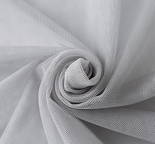 Tüllstoff 160cm × 3m Transparent Chiffon Organza Drapierstoff Soft Tüllband Netzgewebe Polyestergewebe Mesh Spitzenstoff für Hochzeit Party Stuhl Schärpe Girlanden Vorhang Tisch Deko(14#) von TMTGTS