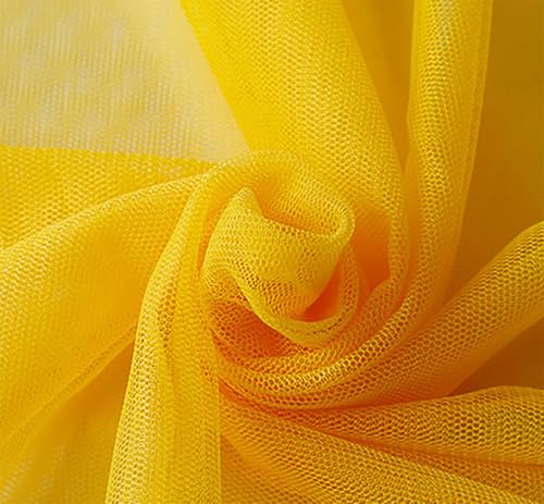 Tüllstoff 160cm × 3m Transparent Chiffon Organza Drapierstoff Soft Tüllband Netzgewebe Polyestergewebe Mesh Spitzenstoff für Hochzeit Party Stuhl Schärpe Girlanden Vorhang Tisch Deko(6#) von TMTGTS