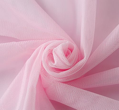 Tüllstoff 160cm × 6m Transparent Chiffon Organza Drapierstoff Soft Tüllband Netzgewebe Polyestergewebe Mesh Spitzenstoff für Hochzeit Party Stuhl Schärpe Girlanden Vorhang Tisch Deko(20#) von TMTGTS