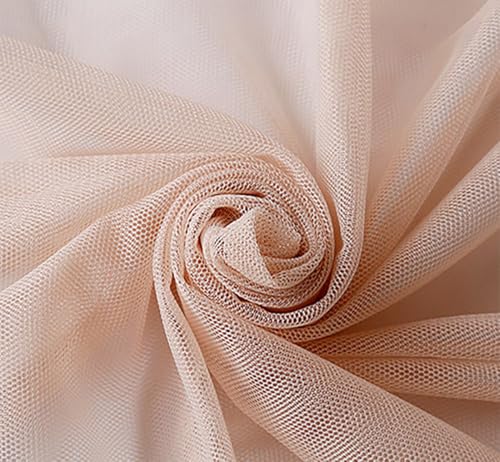 Tüllstoff 160cm × 6m Transparent Chiffon Organza Drapierstoff Soft Tüllband Netzgewebe Polyestergewebe Mesh Spitzenstoff für Hochzeit Party Stuhl Schärpe Girlanden Vorhang Tisch Deko(21#) von TMTGTS