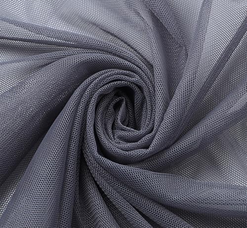 Tüllstoff 160cm × 6m Transparent Chiffon Organza Drapierstoff Soft Tüllband Netzgewebe Polyestergewebe Mesh Spitzenstoff für Hochzeit Party Stuhl Schärpe Girlanden Vorhang Tisch Deko(28#) von TMTGTS