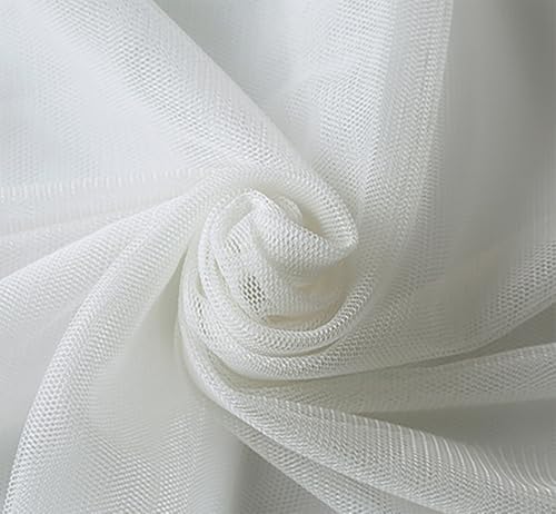 Tüllstoff 160cm × 9m Transparent Chiffon Organza Drapierstoff Soft Tüllband Netzgewebe Polyestergewebe Mesh Spitzenstoff für Hochzeit Party Stuhl Schärpe Girlanden Vorhang Tisch Deko(2#) von TMTGTS