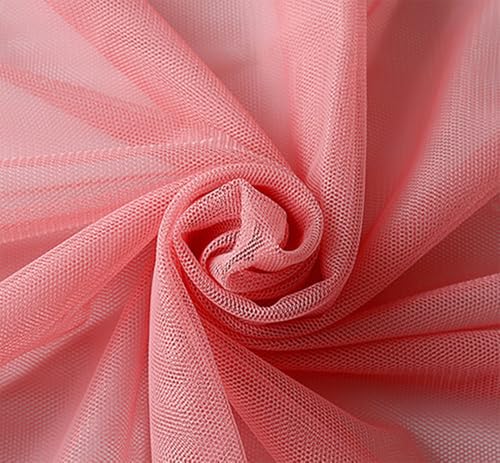 Tüllstoff 160cm × 9m Transparent Chiffon Organza Drapierstoff Soft Tüllband Netzgewebe Polyestergewebe Mesh Spitzenstoff für Hochzeit Party Stuhl Schärpe Girlanden Vorhang Tisch Deko(25#) von TMTGTS