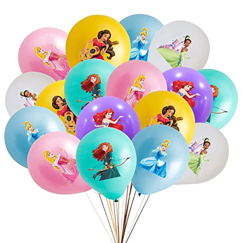 Disney Princess Luftballons（30Stück),100% Reiner Naturlatex, Das Bevorzugte Material ist Sicher und Ungiftig, Geeignet für Themenparty-Dekoration, Geburtstagsfeier, Abschlussfeier oder Weihnachten von TMXKDSJ.