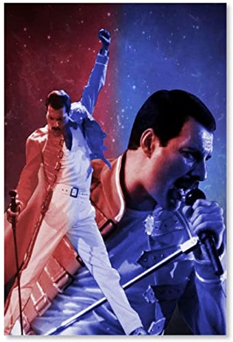 TMXON 5D-Diamantmalerei zum Selbermachen, Kristall-Strass-Gemälde, Freddie Mercury, Frontmann, Pop-Rock-Band, Queen, Stickbilder, Kunsthandwerk für Erwachsene und Kinder, 40 x 50 cm von TMXON