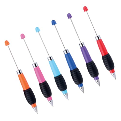TNNOKL Kugelschreiber, einziehbarer Kugelschreiber, reibungsloses Schreiben, für Schüler, Spielbelohnung, erweiterbarer Kugelschreiber, 6 Stück von TNNOKL