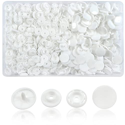 TOAOB 150 Ensembles Boutons Pressions Plastiques T8 14mm Blanc pour Accessoires Couture Vêtements DIY Craft Scrapbook von TOAOB THE ONE AND ONLY BABY