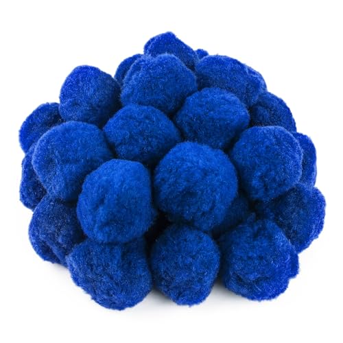 TOAOB 30 Stück Pompons zum Basteln Groß 5 cm Blau Pompom Flauschigen Plüsch set Bälle Kunst Bommel für Dekorieren Verzieren Nähen DIY Lustige Kreativen Handwerk von TOAOB THE ONE AND ONLY BABY