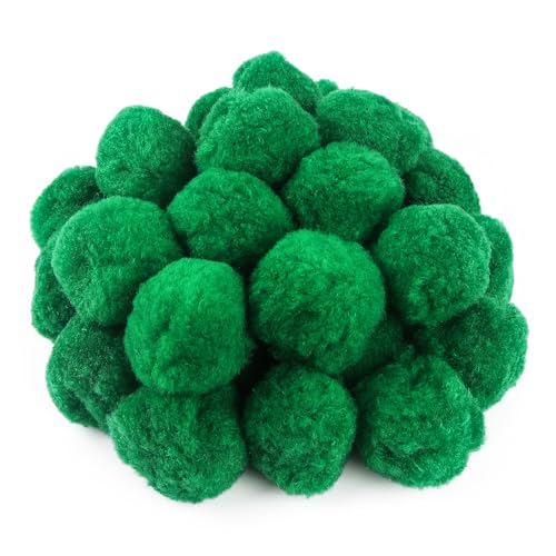 TOAOB 30 Stück Pompons zum Basteln Groß 5 cm Grün Pompom Flauschigen Plüsch set Bälle Kunst Bommel für Dekorieren Verzieren Nähen DIY Lustige Kreativen Handwerk von TOAOB THE ONE AND ONLY BABY