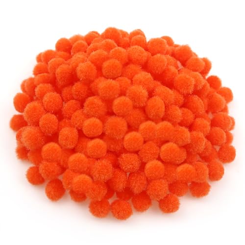 TOAOB 300 Stück Pompons Orange 10 mm Klein Pompom Flauschigen Plüsch Set Bälle Kunst Bommel für Lustige DIY Kreative Handwerk von TOAOB THE ONE AND ONLY BABY