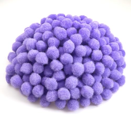 TOAOB 300 Stück Pompons 10mm Klein Lila Pompom Flauschigen Plüsch Set Bälle Kunst Bommel für Lustige DIY Kreative Handwerk von TOAOB THE ONE AND ONLY BABY