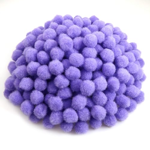 TOAOB 300 Stück Pompons 20 mm Klein Lila Pompom Flauschigen Plüsch Set Bälle Kunst Bommel für Lustige DIY Kreative Handwerk von TOAOB THE ONE AND ONLY BABY