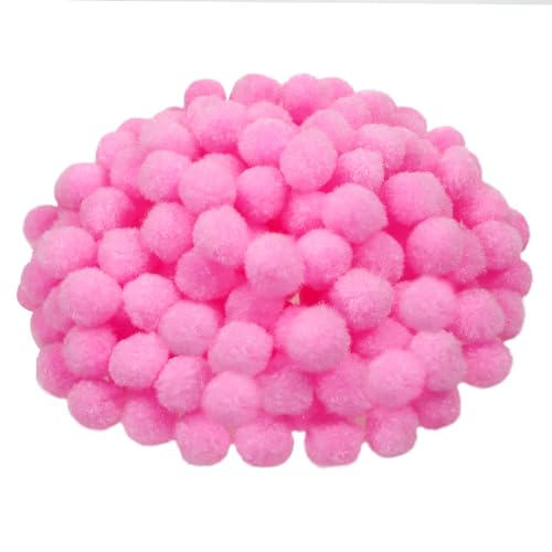 TOAOB 300 Stück Pompons 20 mm Klein Rosa Pompom Flauschigen Plüsch Set Bälle Kunst Bommel für Lustige DIY Kreative Handwerk von TOAOB THE ONE AND ONLY BABY