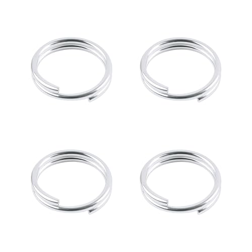 TOAOB 4 Stück 925 Silber Doppelschlaufen Biegeringe Spaltring Mini Runde 6 mm für Verbindungsringe Schmuckherstellung Halsketten Armbänder Ohrringe Basteln von TOAOB THE ONE AND ONLY BABY