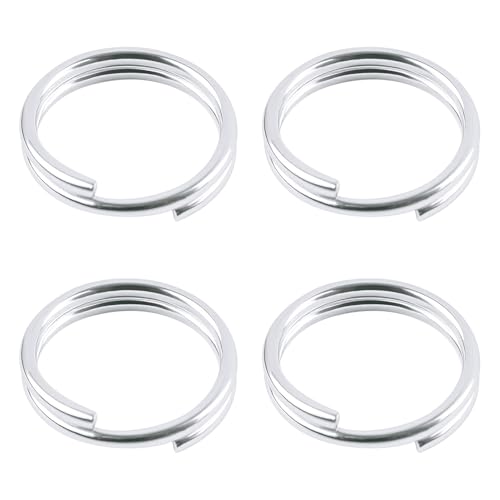 TOAOB 4 Stück 925 Silber Doppelschlaufen Biegeringe Spaltring Mini Runde 8 mm für Verbindungsringe Schmuckherstellung Halsketten Armbänder Ohrringe Basteln von TOAOB THE ONE AND ONLY BABY