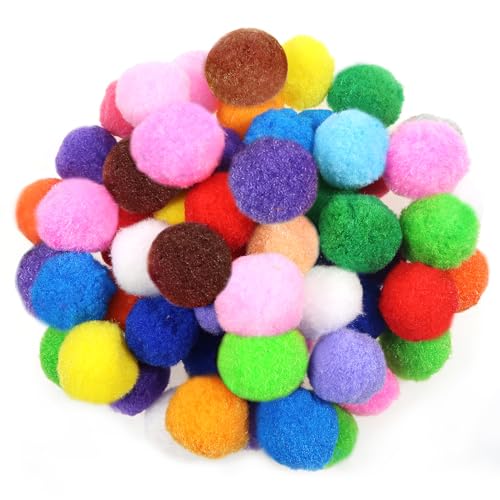 TOAOB 50 Stück Pompons Groß 4 cm Bunte Pompom Flauschigen Plüsch set Bälle Kunst Bommel für Lustige DIY Kreative Handwerk von TOAOB THE ONE AND ONLY BABY