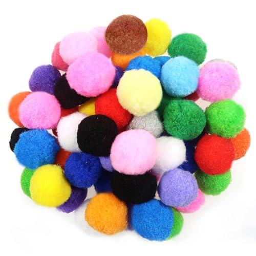 TOAOB 50 Stück Pompons Groß 4 cm Bunte Pompom Flauschigen Plüsch set Bälle Kunst Bommel für Lustige DIY Kreative Handwerk von TOAOB THE ONE AND ONLY BABY