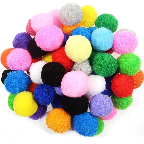 TOAOB 50 Stück Pompons Groß 5cm Bunte Pompom Flauschigen Plüsch set Bälle Kunst Bommel für Lustige DIY Kreative Handwerk von TOAOB THE ONE AND ONLY BABY